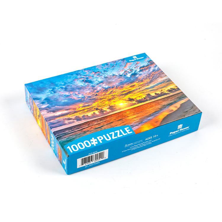 Puzzle 1000 Teile Sonnenuntergang am Meer